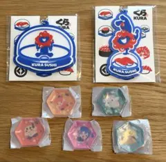 EXPO2025 ミャクミャク くら寿司 ラバーキーホルダー 箸置きセット