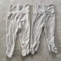 H&M オーガニックコットン レギンス2点セット 60cm