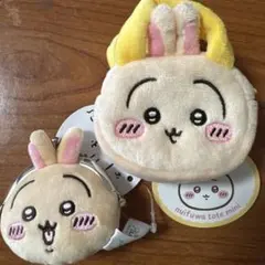 ちいかわ うさぎ ミニがま口ポーチ＆ぬいふわトートミニ