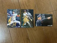 ウ*ウ様 プロ野球チップス サインカード2枚