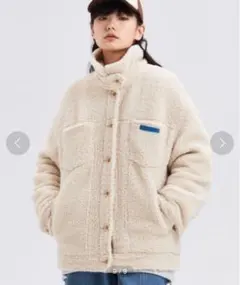 TGNS ボアジャケット ラムウール　オーバーサイズ 白 未使用 秋冬