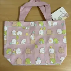 希少レア　初期すみっコぐらし2013 ここがおちつくんです　ミニ手提げ　総柄
