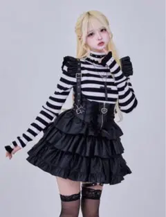 QOOZA IMVAL リブハイネック トップス 原宿 クーザ