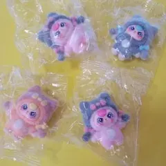 BABYTHREE☆フェルト風フィギュア 4体セット