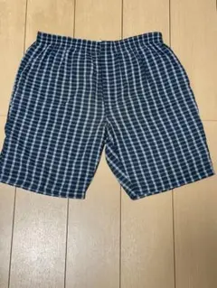 チェック柄 ショートパンツ メンズ レディース ウエストゴム 夏