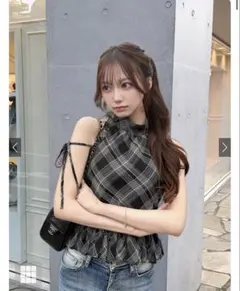 YILON イロン DOT FRILL BLOUSE ブラウス ブラック - メルカリ