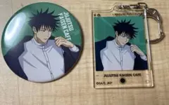 呪術廻戦 カフェ 2025 伏黒恵 缶バッジ アクキー