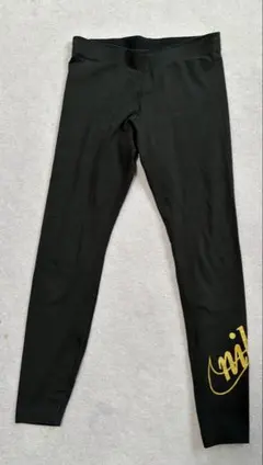NIKE ナイキ♡ブラック　スパッツ ゴールドロゴ入り　S 新品未使用