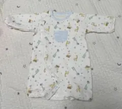 動物柄 60〜70cm 長袖ロンパース