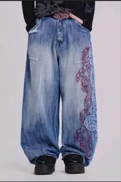 Jaded London Gothic print Colossus Jeans - メルカリ