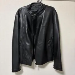 ZARA フェイクレザー ライダースジャケット ブラック