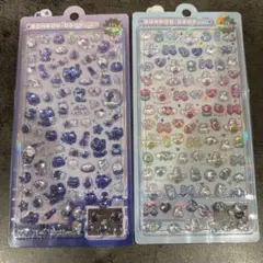 正規品!ボンボンドロップシール　ミニ　シール2枚セット　なないろよるねこ