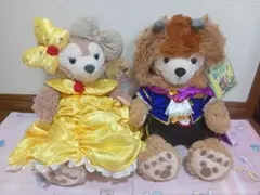 ダッフィーぬいぐるみ　ユニベア美女と野獣コスチューム付き　シェリーメイぬいぐるみ