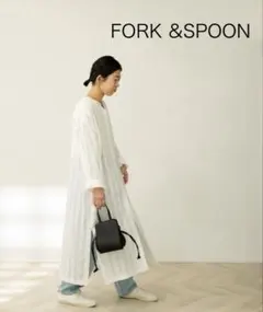 FORK＆SPOON　カラミストライプシャツワンピースのサムネイル