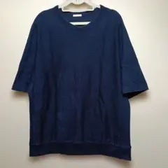【GU】スウェT(5分袖)　ネイビー