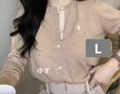 【人気カラー】POLO RALPH LAUREN カーディガン　ベージュ