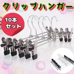 10本セット クリップハンガー クリップ ステンレス パンツ スカート