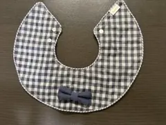 MARLMARL チェック柄リボン付きスタイ