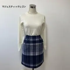 マジェスティックレゴン　チェック柄ミニスカート　M