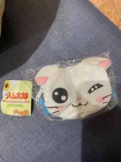 ハム太郎 ふわふわフェイスポーチ ガチャガチャ　リボンちゃん