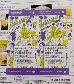 ヨシタケシンスケ展 かもしれない 招待券 2枚セットのサムネイル