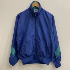 【R782】 Champion ナイロンジャケット サイズO ブルー