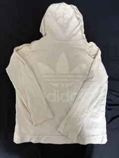 adidas Originals トレフォイル パーカー 白 フーディー