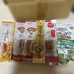 ペティオ　国産鶏ささみ巻10本入 4袋 ゴン太歯磨き専用ガム1袋 おまけ付きのサムネイル