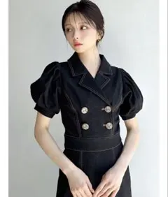 RESEXXY ステッチデザインマーメイドワンピース