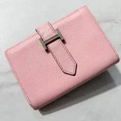 Delvaux デルヴォー Presse プレッセ 三つ折り財布 ピンク - メルカリ