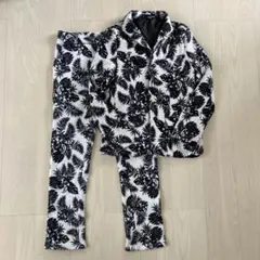 RUBIK メンズ　ニット素材　花柄　セットアップ　スーツ　 Lサイズ