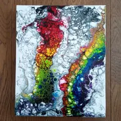 抽象画 クラゲ絵A4サイズ - メルカリ