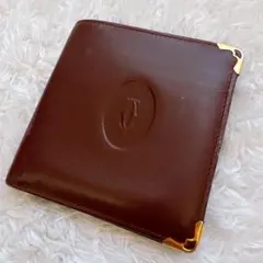Cartier（カルティエ）マストライン 二つ折り財布　ボルドー