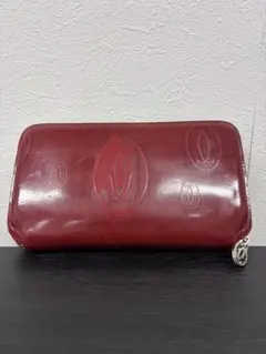 ★人気ライン★ Cartier カルティエ ハッピーバースデー 長財布 ボルドーのサムネイル