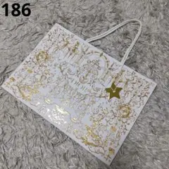 186●DIOR　ホリデー　ショッパー、紙袋　ゴールド星チャーム
