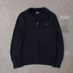 90s Polo Ralph Lauren ドライバーズニット　ジップニット