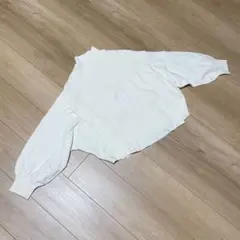 SENCE OF PLACE ストレッチショルダータックセーター　オフホワイト