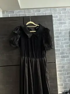 sister jane ブラック パフスリーブドレス S