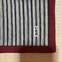 いせ辰　和風ストライプ柄　小風呂敷　お弁当包み　綿　50㎝✕50㎝