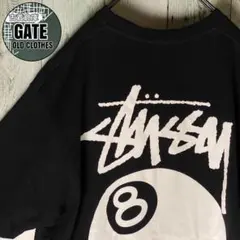 ステューシー　ビッグ8ボールロゴ tシャツ L 黒 人気デザイン