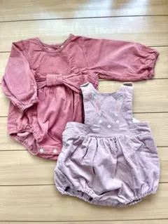 テータテート他　ロンパース2点セット 80cm