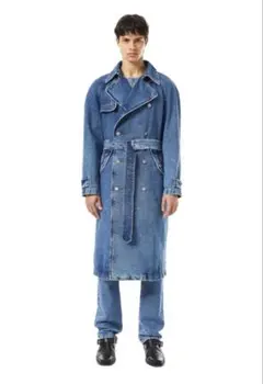 期間限定値下げ　ディーゼル　DIESEL デニム　トレンチコート