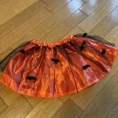 ★ハロウィン コウモリ付きオレンジスカート★