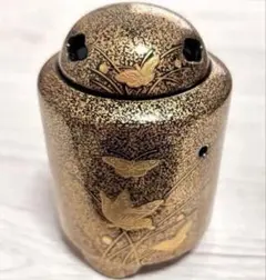 幸楽窯 蒔絵蝶文 香炉 有田焼 茶道具　丸型香炉 幸楽窯 蒔絵蝶文 香炉 有田焼 茶道具 丸型香炉 - メルカリ