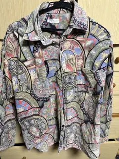 (希少)柄シャツ　メンズ　古着