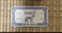 THE H.W.DOG&CO. 紙タグ　一枚