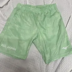 ミズノ ミントグリーン ALL JAPAN ハーフパンツ