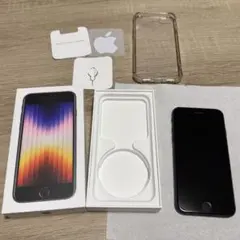 Apple iPhone SE3 ミッドナイト 本体 バッテリー72%