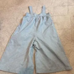GUライトブルー コットンオーバーオール 110