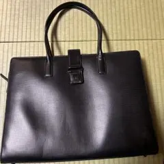 ブラック 合成皮革 ビジネスバッグ